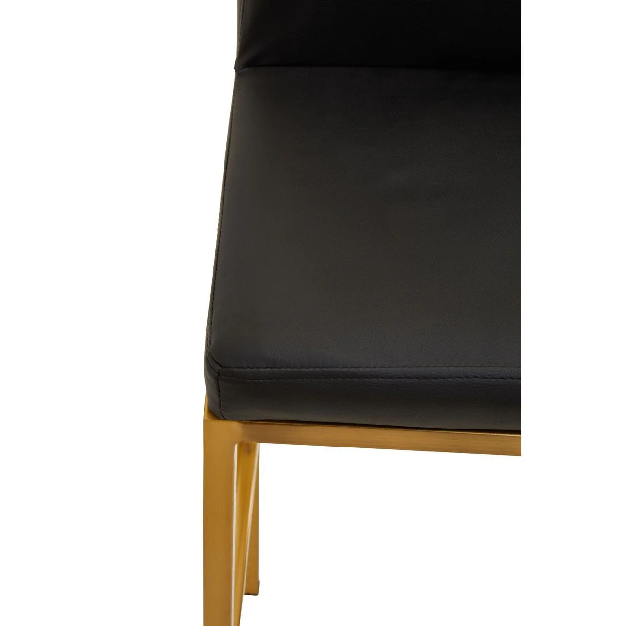 Dynasty Bar Chair Black Leather Effect - Tall - Image 6
