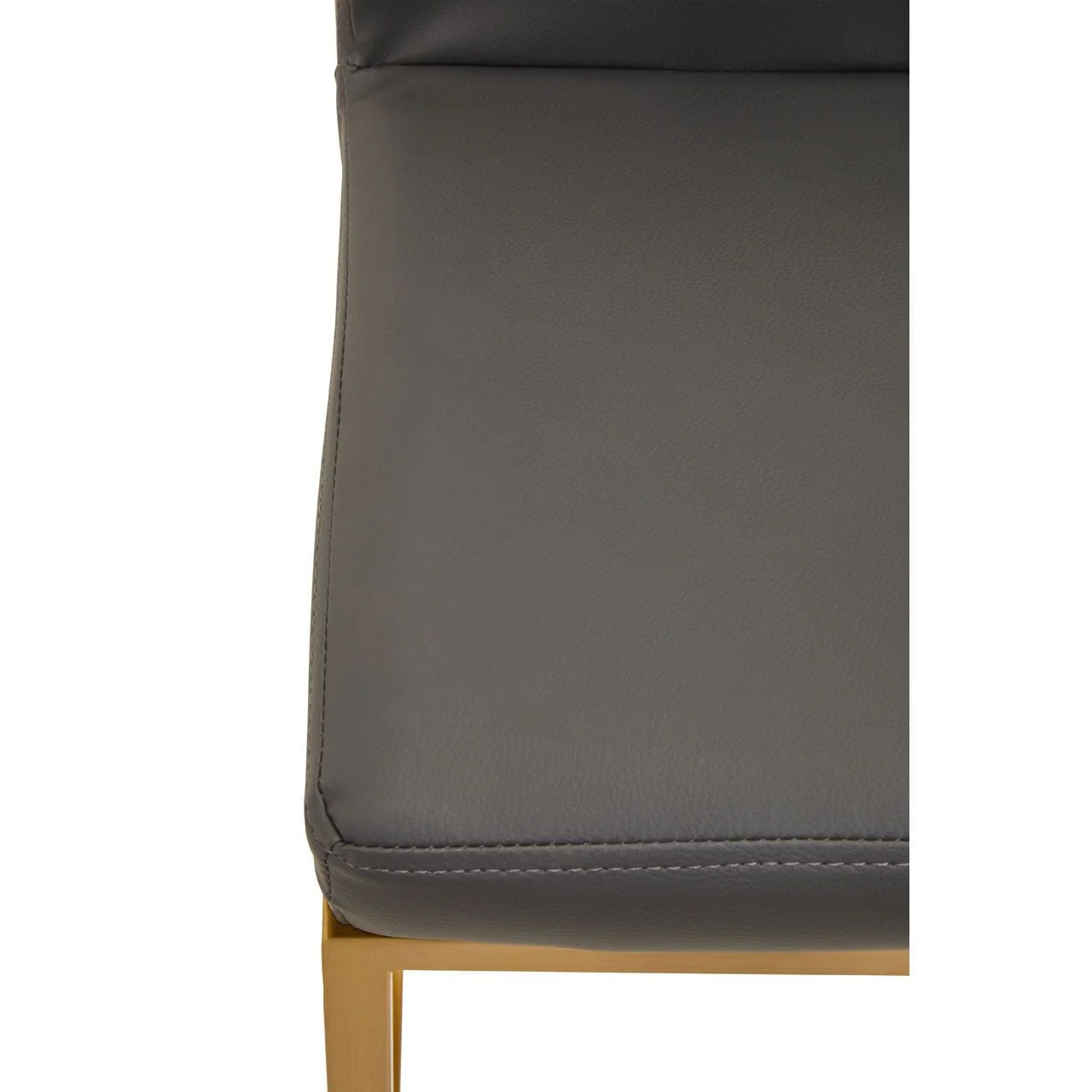 Dynasty Bar Chair Dark Grey Leather Effect - Tall - Image 8