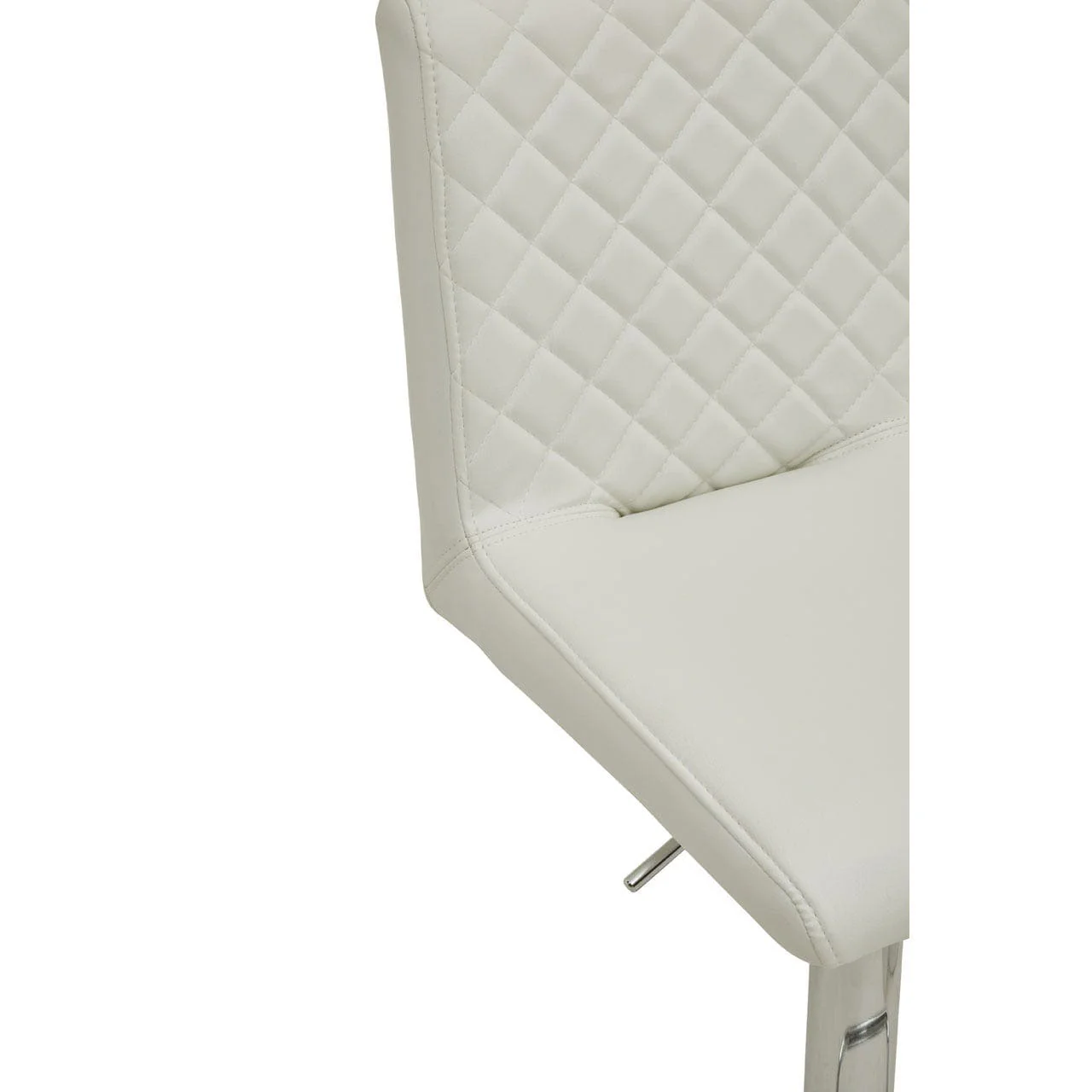 Dynasty Bar Chair In White Leather Effect - Image 4
