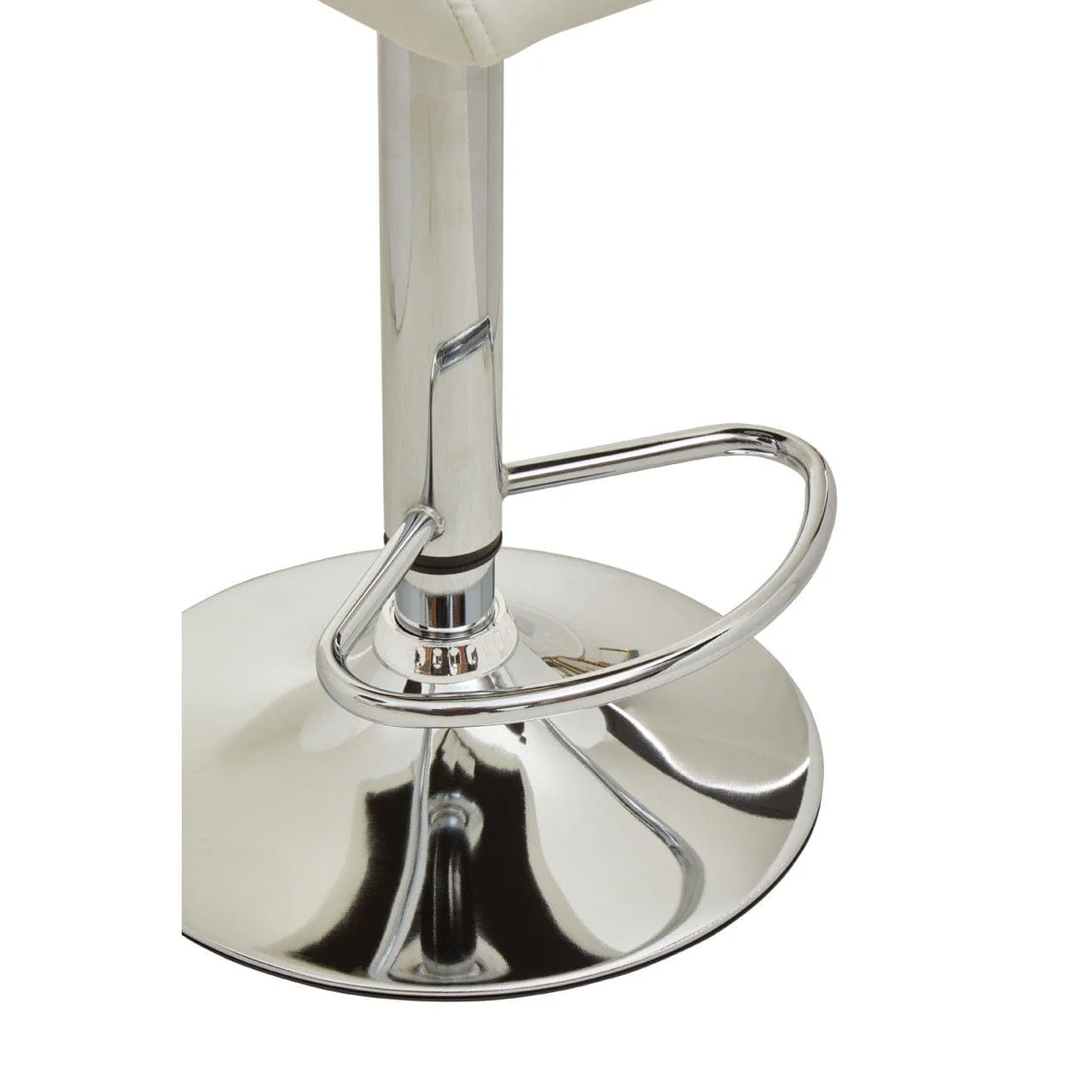 Dynasty Bar Chair In White Leather Effect - Image 5