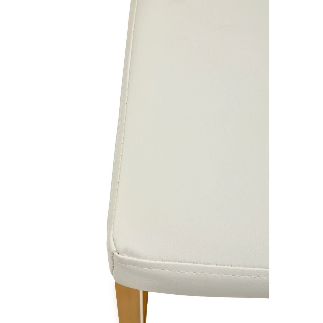Dynasty Bar Chair White Leather Effect - Tall - Image 7