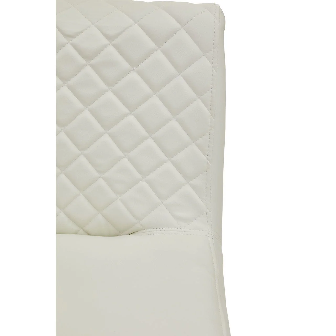 Dynasty Bar Chair In White With Leather Effect - Image 7