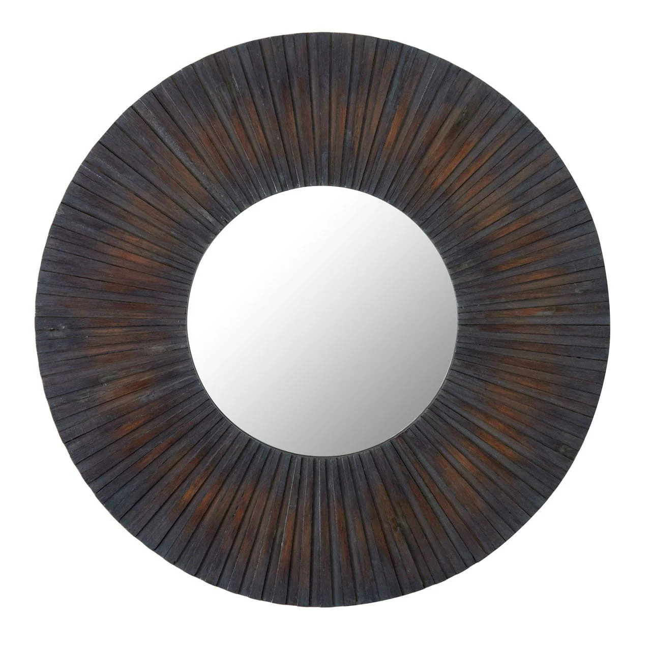 Barn Antique Wood Wall Mirror - Image 4