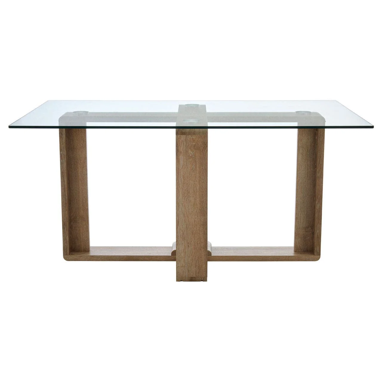 Barton Clear Tempered Glass Dining Table