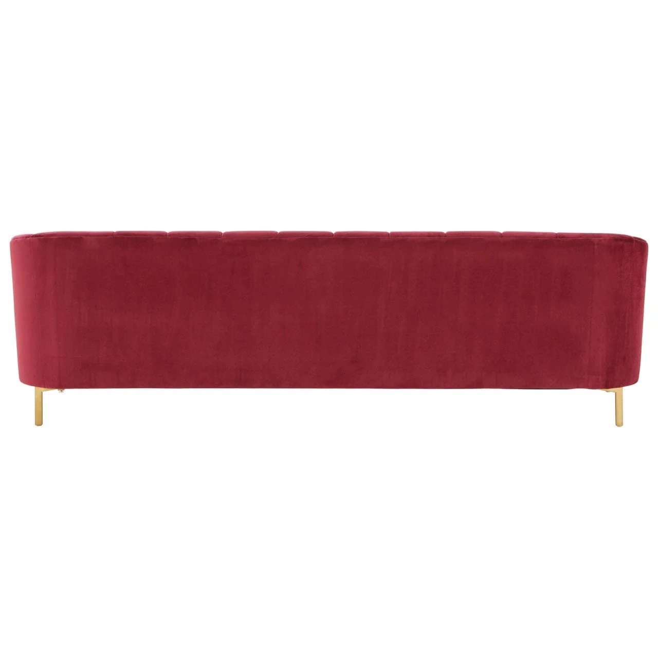 Bella 3 Seat Wine Velvet Sofa - Image 6