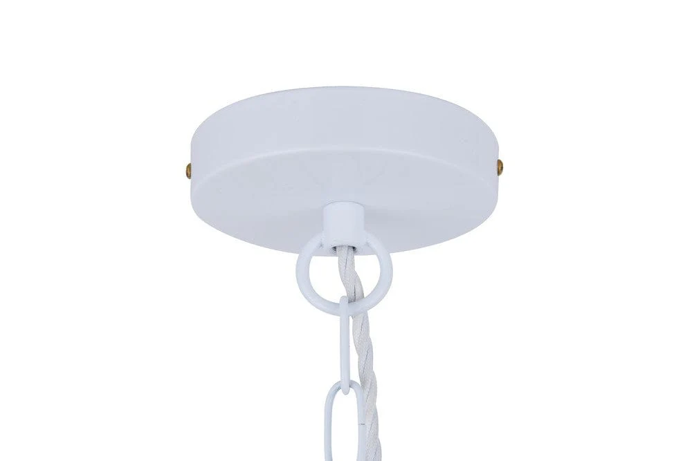 Berwick Rustic Dome Pendant Light Pure White - Image 7