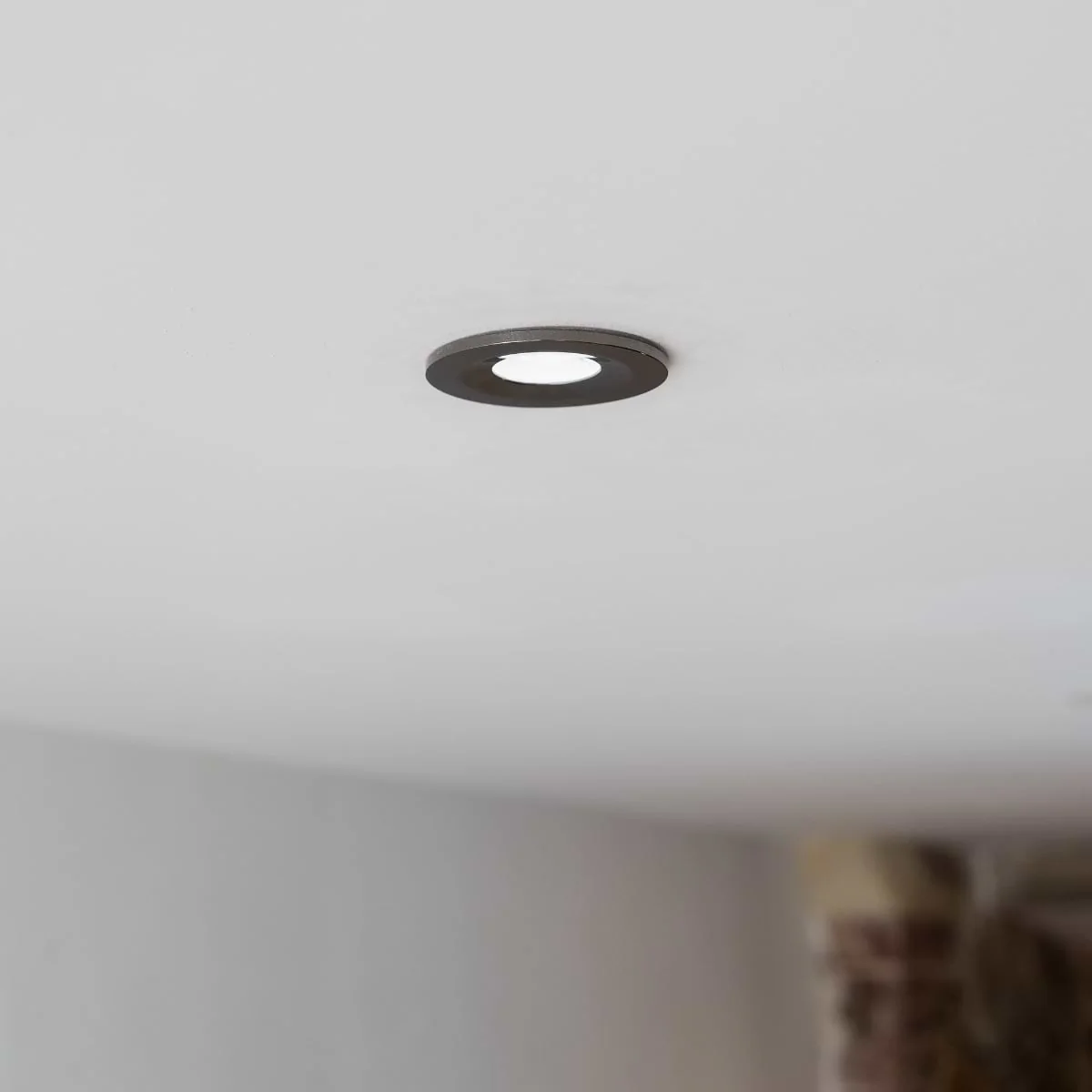 Black Nickel CCT Dim To Warm Fire Rated LED Dimmable 10W IP65 Downlight - Image 4