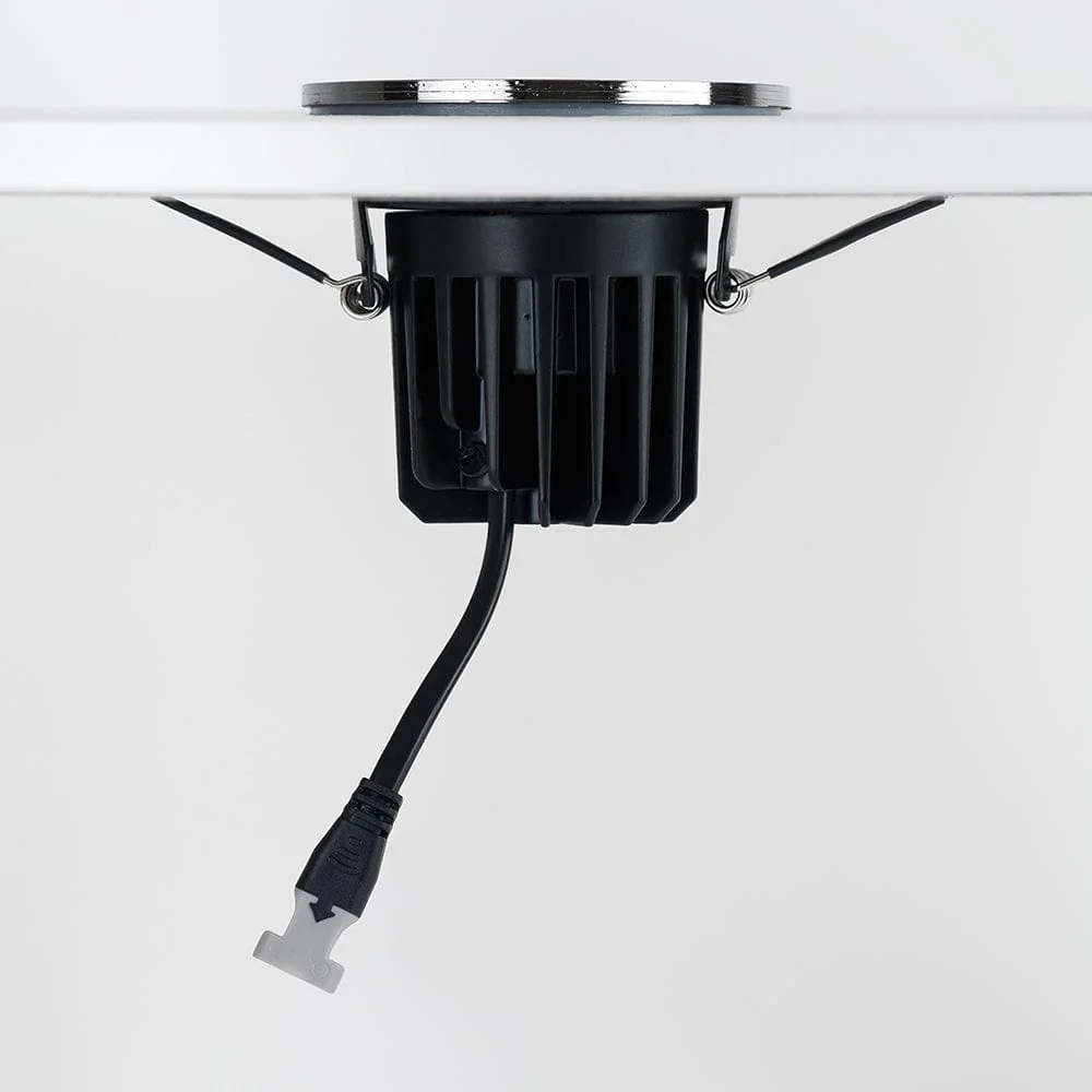 Black Nickel CCT Fire Rated LED Dimmable 10W IP65 Downlight - Image 3