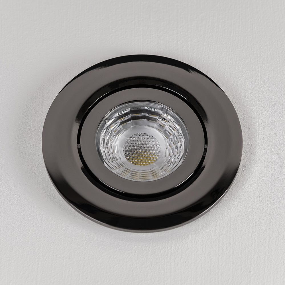 Black Nickel Tiltable Adjustable 4K Fire Rated LED 6W IP44 Dimmable Downlight - Image 3