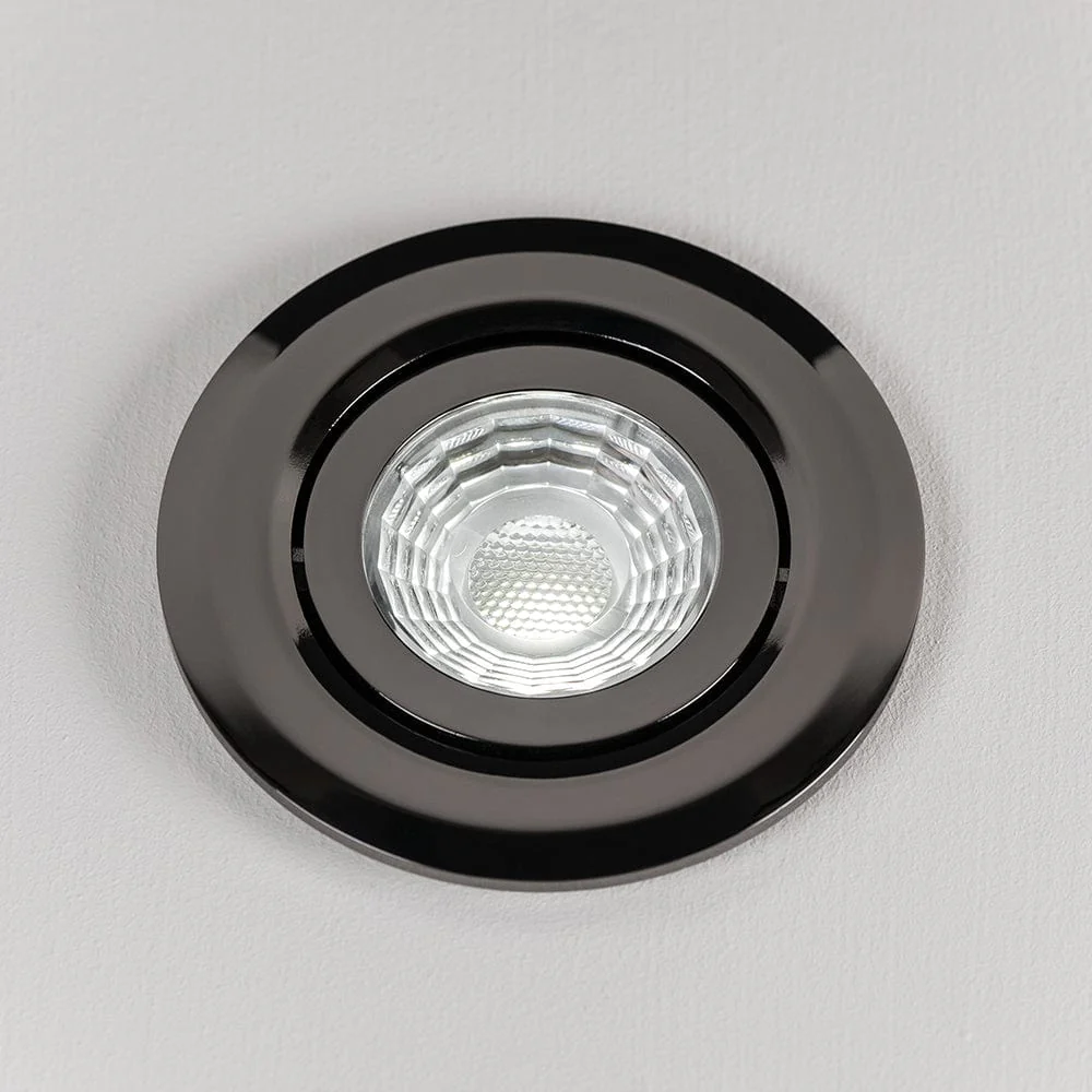 Black Nickel Tiltable Adjustable 4K Fire Rated LED 6W IP44 Dimmable Downlight - Image 4