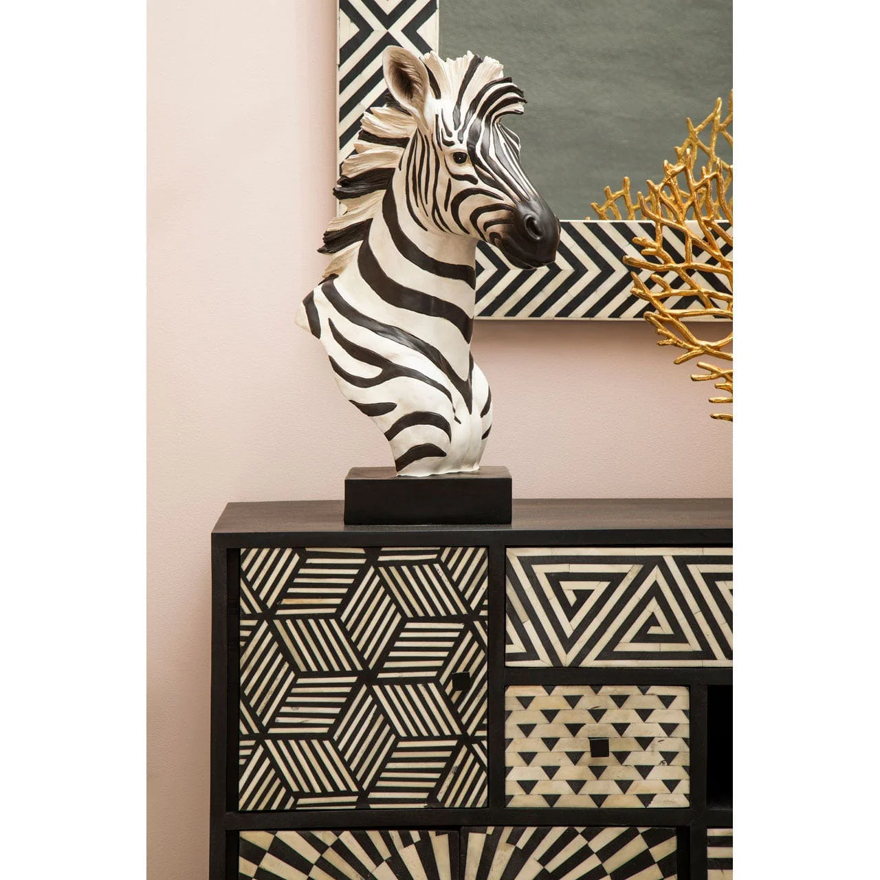 Boho Zebra Head