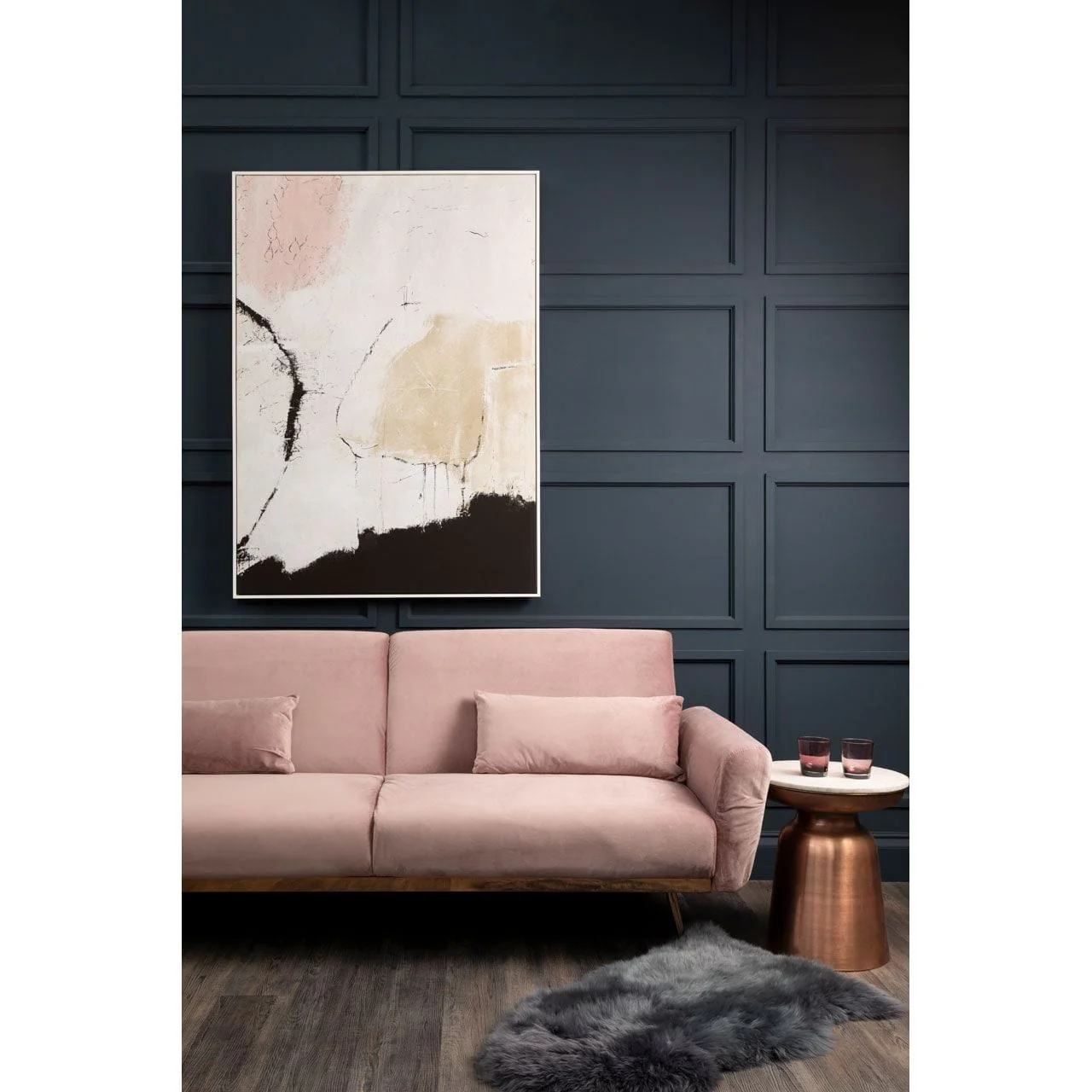 Bosie Sheepskin Gunmetal Rug - Image 3