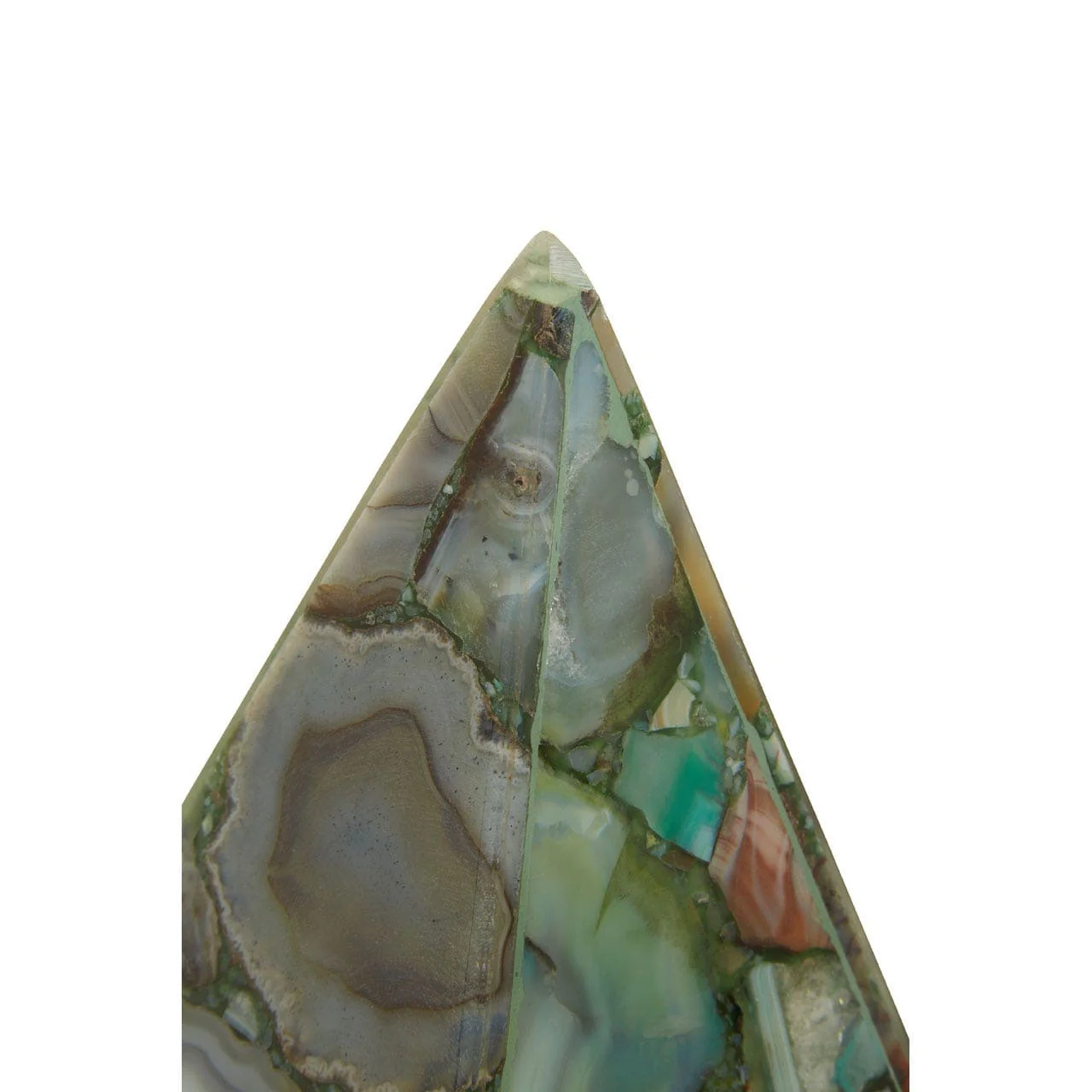 Bowerbird Green Agate Obelisk Sculpture - Image 6