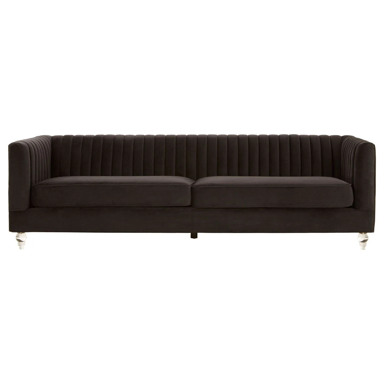 Brasa 3 Seat Black Sofa