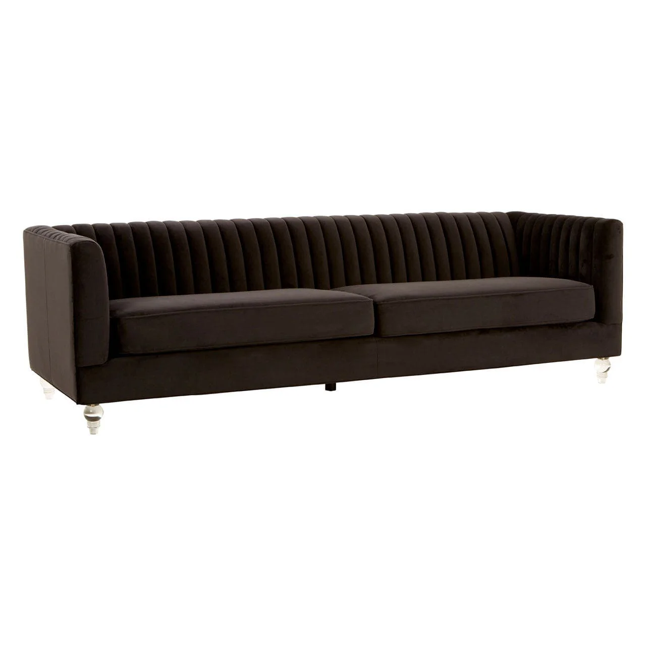 Brasa 3 Seat Black Sofa - Image 3