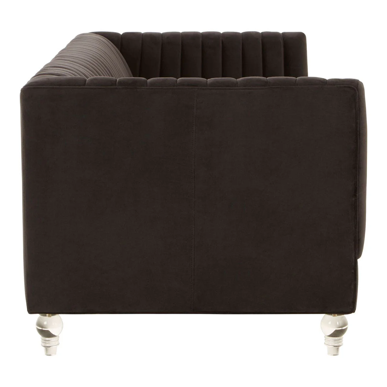 Brasa 3 Seat Black Sofa - Image 4