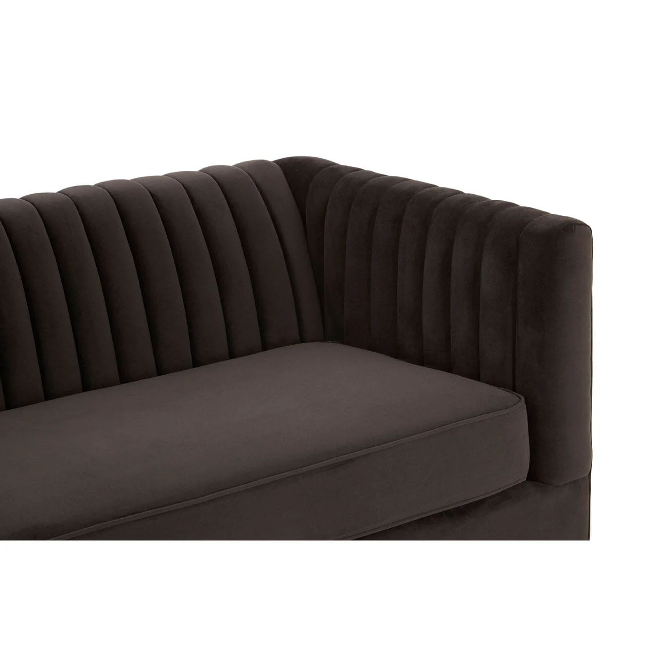 Brasa 3 Seat Black Sofa - Image 7