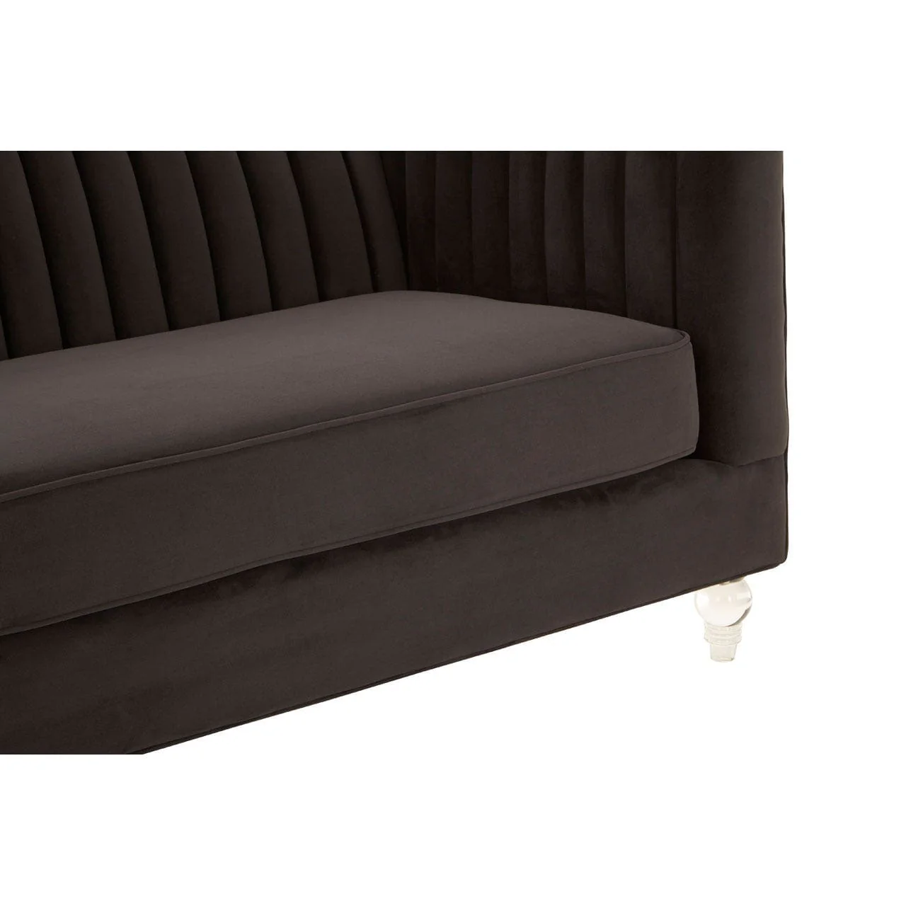 Brasa 3 Seat Black Sofa - Image 8