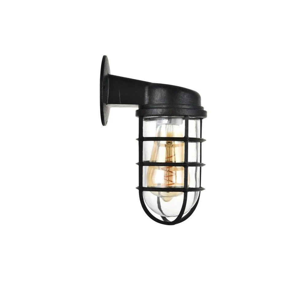 Broadwick Coffee Black Finish Indoor Nautical Bulkhead Wall Light - Image 6