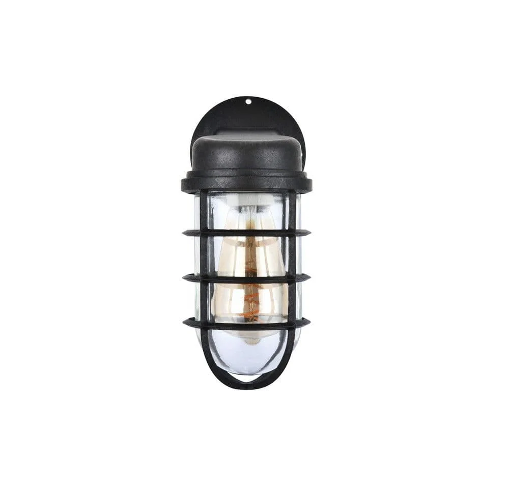 Broadwick Coffee Black Finish Indoor Nautical Bulkhead Wall Light - Image 7