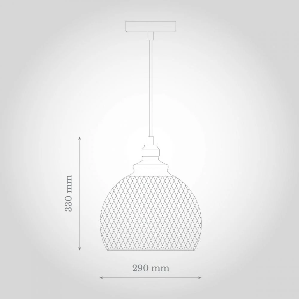 Cambridge Rose Gold Metal Mesh Pendant Light - Image 4