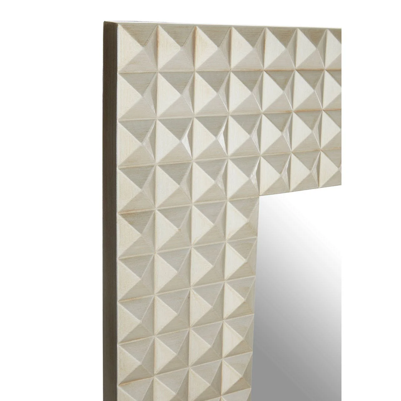 Champagne Finish 3D Geometric Wall Mirror - Image 3