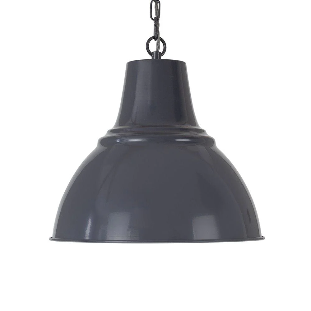 Compton Leaden Grey Industrial Bell Pendant Light - Image 5