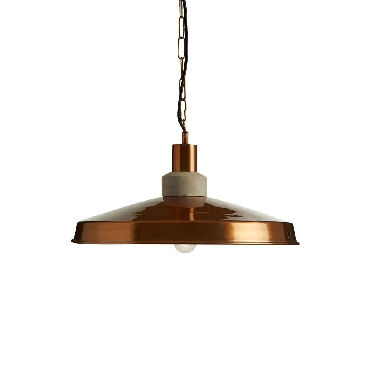 Copper Finish And Aluminium Pendant Light - Image 3
