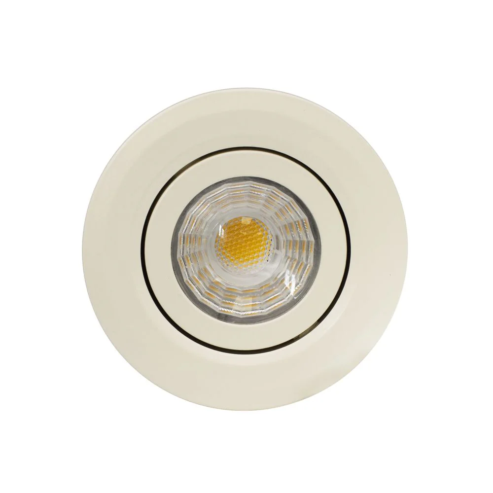 Cream Tiltable Adjustable 4K Fire Rated LED 6W IP44 Dimmable Downlight - Image 2