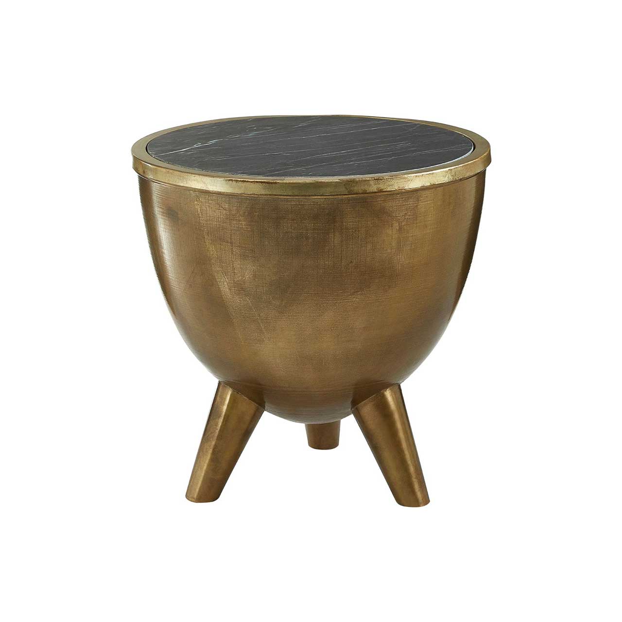 Crest Table Black Marble Top Table
