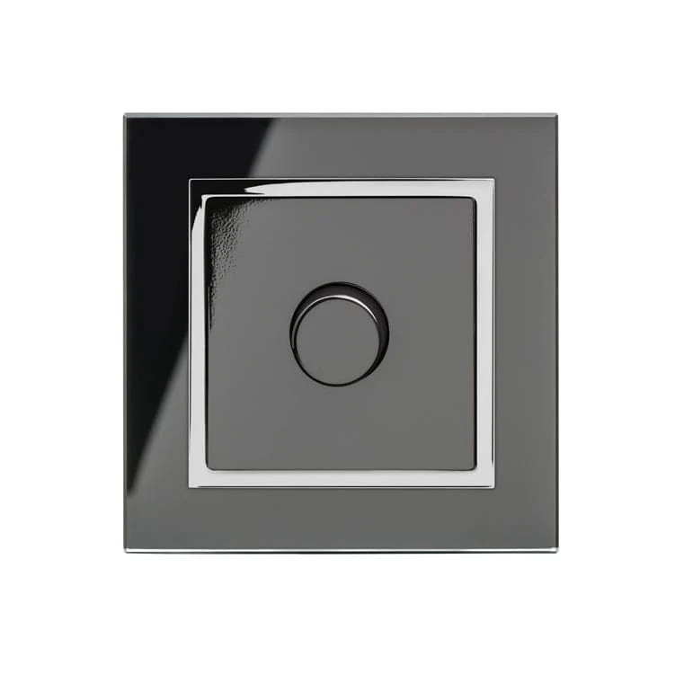 Crystal CT 1G Rotary LED Dimmer Switch 2 Way Black