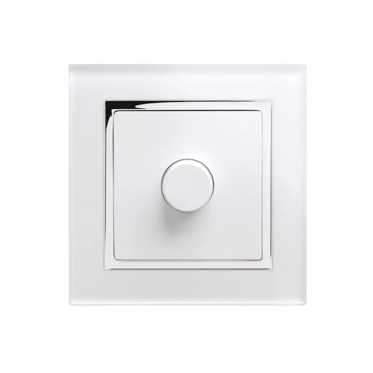 Crystal CT 1G Rotary LED Dimmer Switch 2 Way White