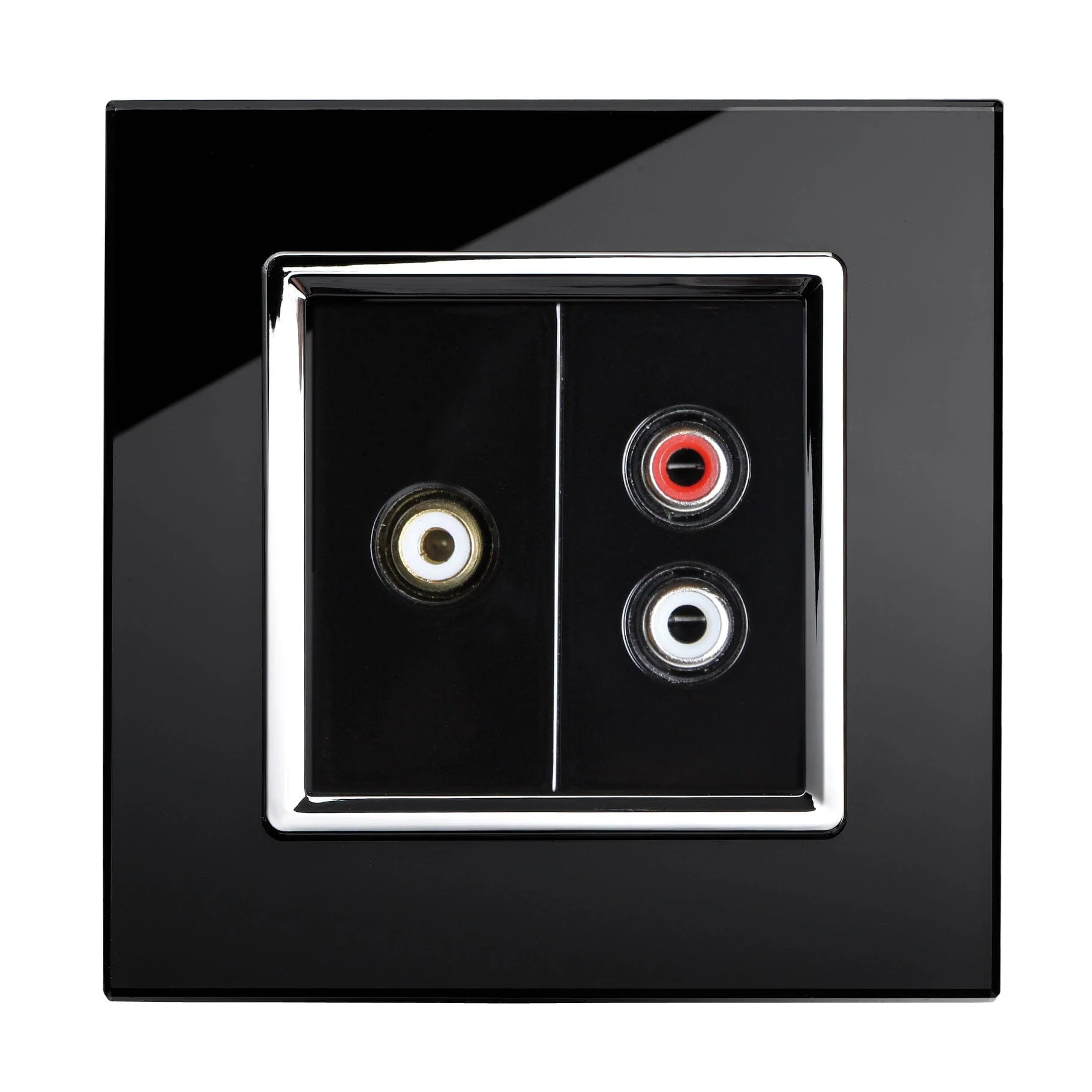 Crystal CT Audio/Video Socket Black