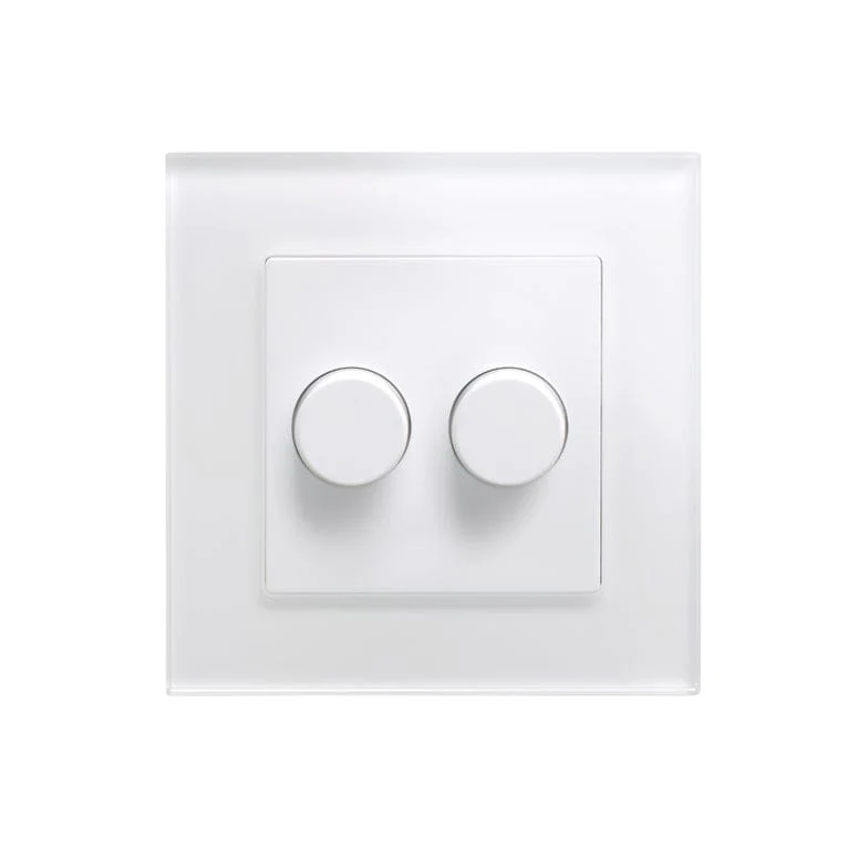 Crystal PG 2G Rotary LED Dimmer Switch 2 Way White