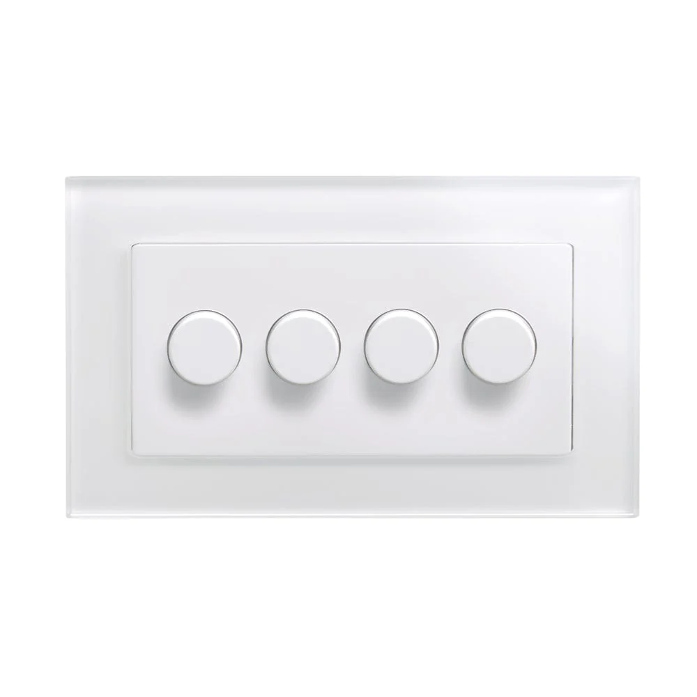 Crystal PG 4G Rotary LED Dimmer Switch 2 Way White