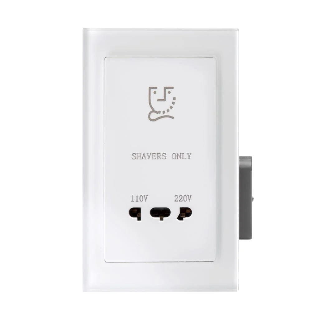 Crystal PG Shaver Socket White