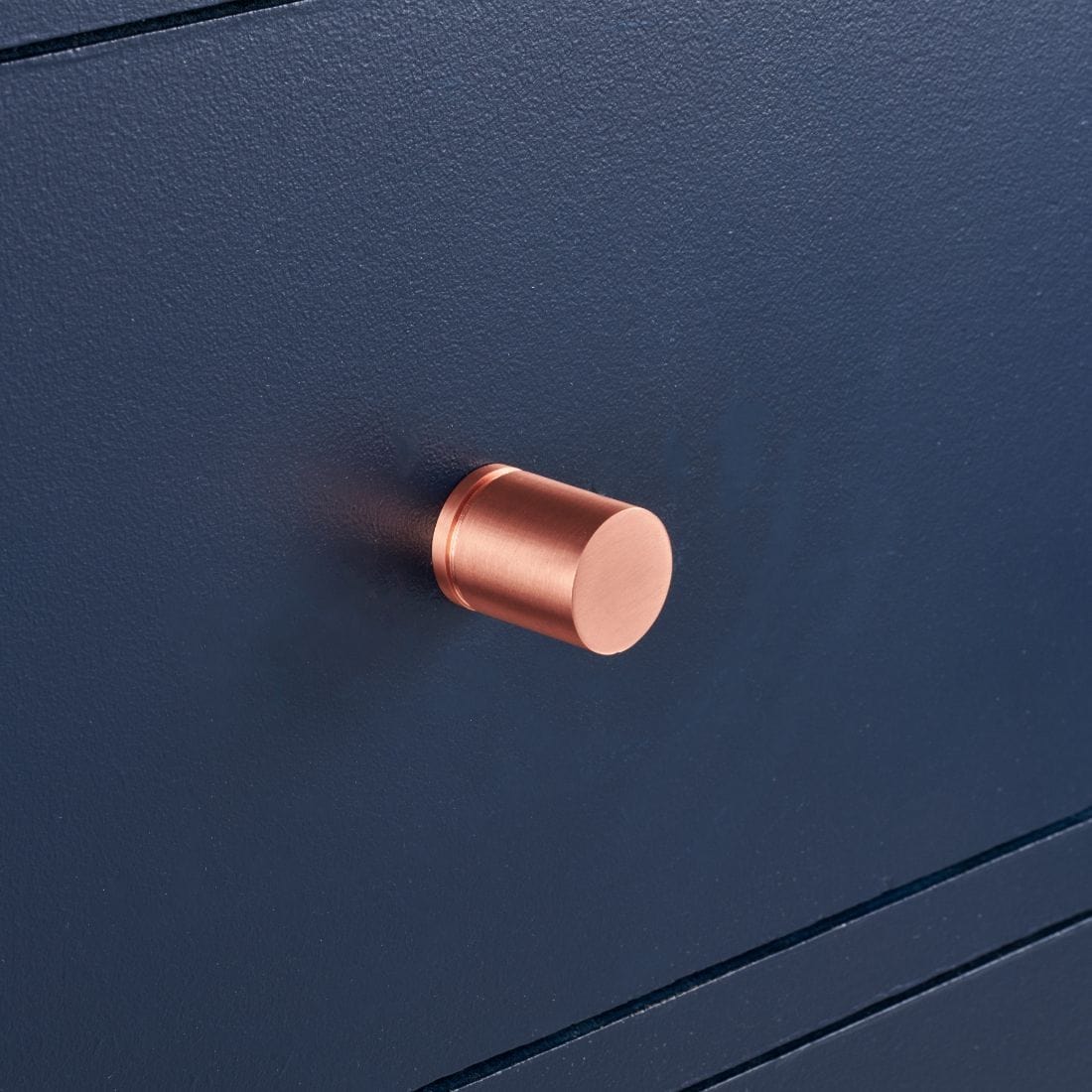 Curved Cylinder Brass Cupboard Door Pull Handle - Copper - Image 2