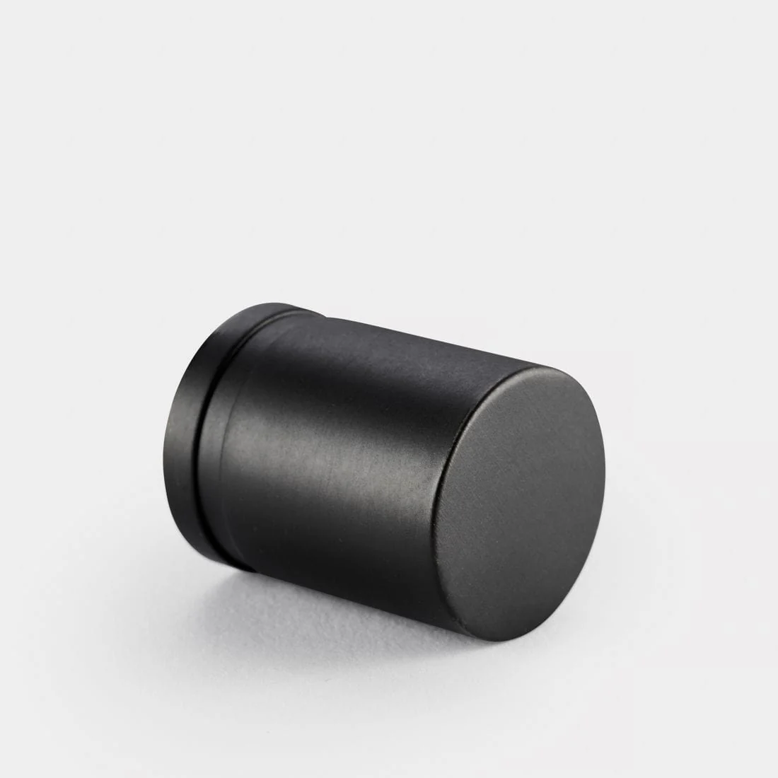 Curved Cylinder Brass Cupboard Door Pull Handle - Gunmetal Grey