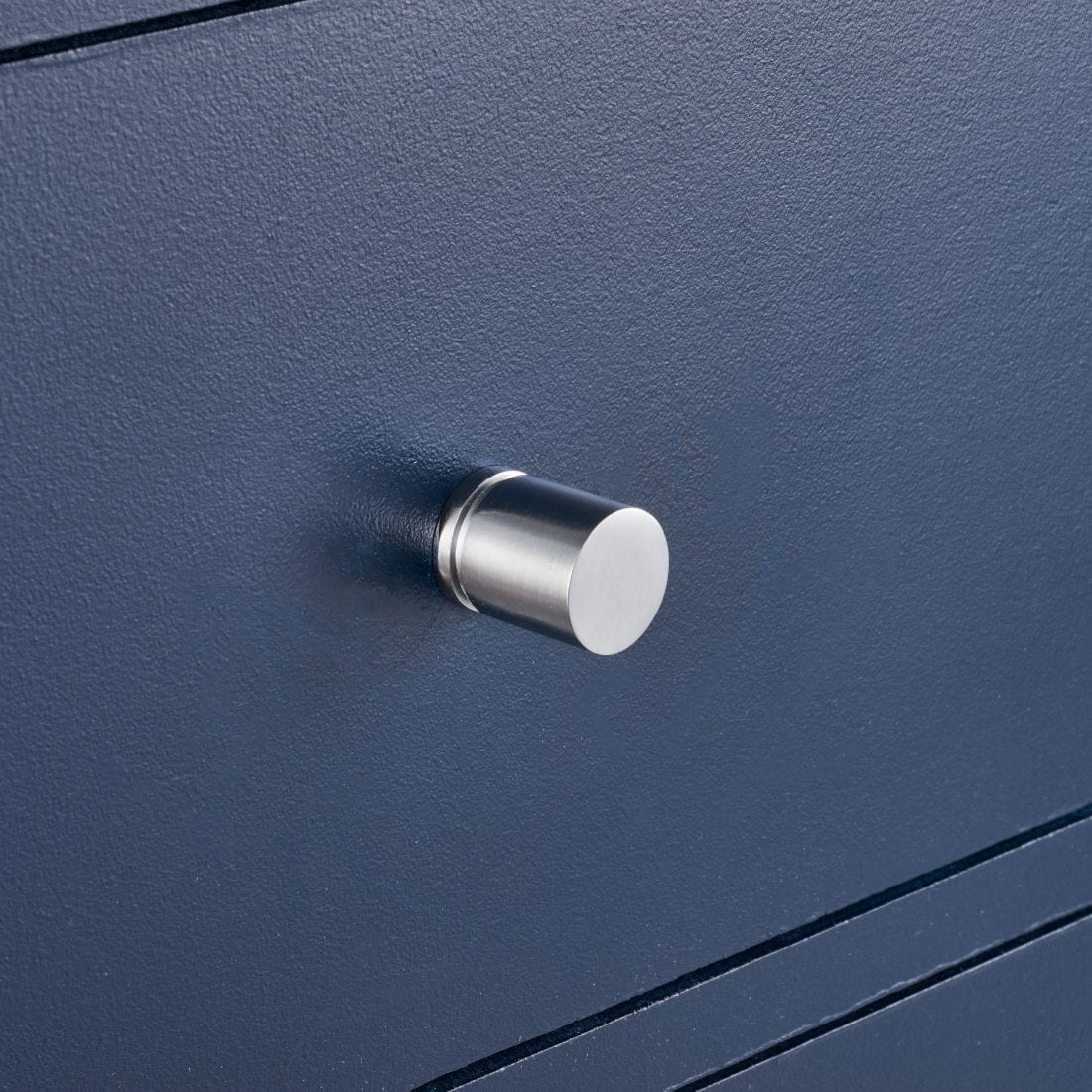 Curved Cylinder Brass Cupboard Door Pull Handle - Silver - Image 2