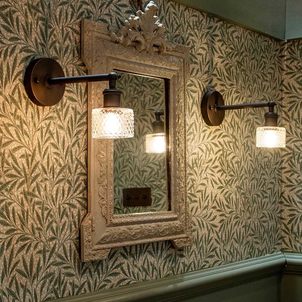 Dante Petite Prismatic Glass Wall Light - Bronze - Image 5