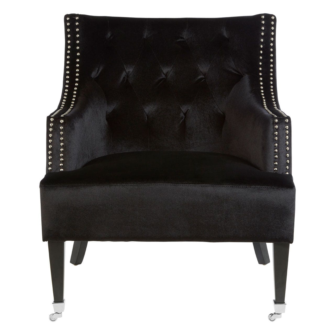 Oxfordshire Black Velvet Chair