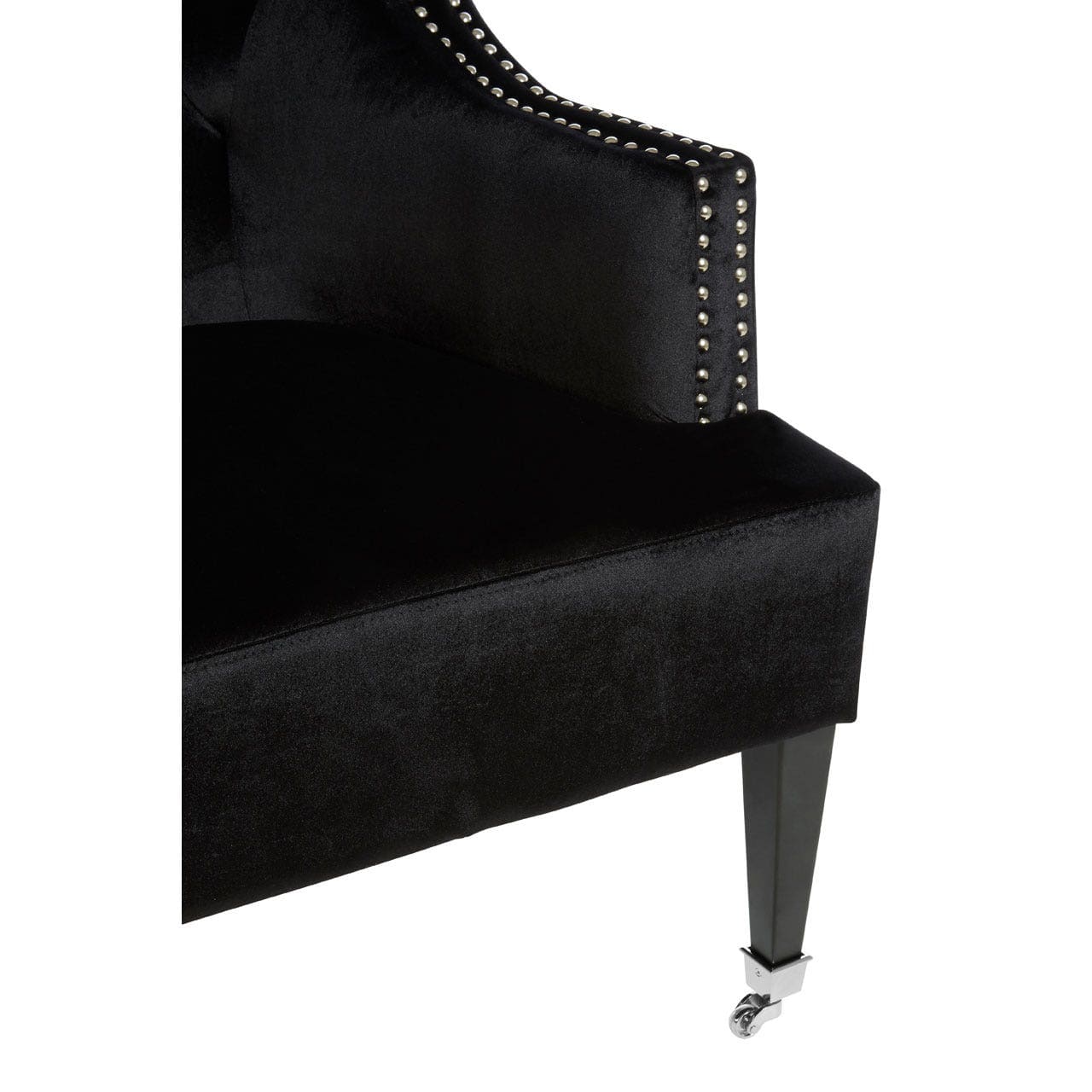 Oxfordshire Black Velvet Chair - Image 3