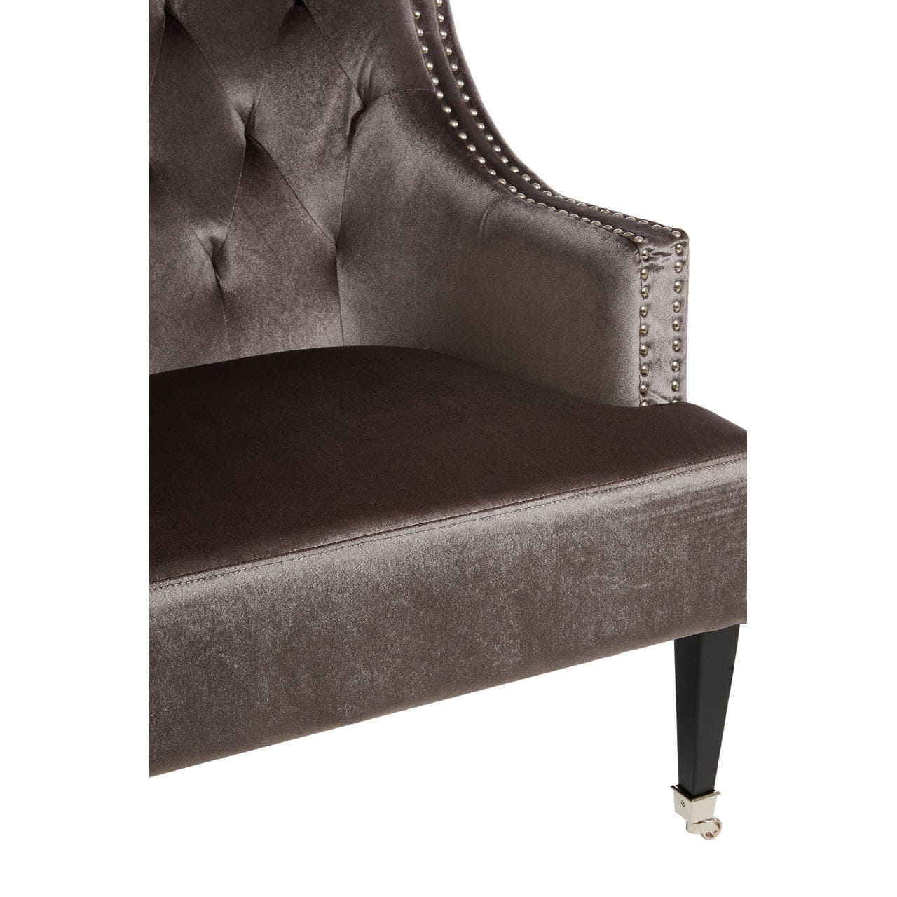 Oxfordshire Grey Velvet Chair - Image 3