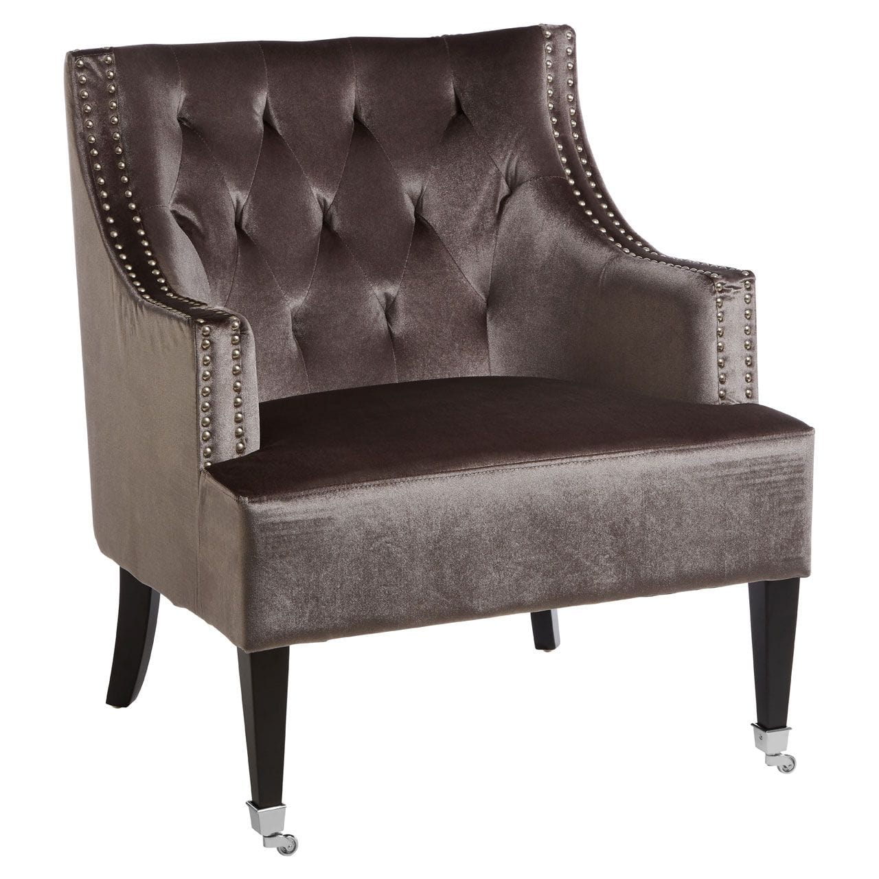 Oxfordshire Grey Velvet Chair - Image 4