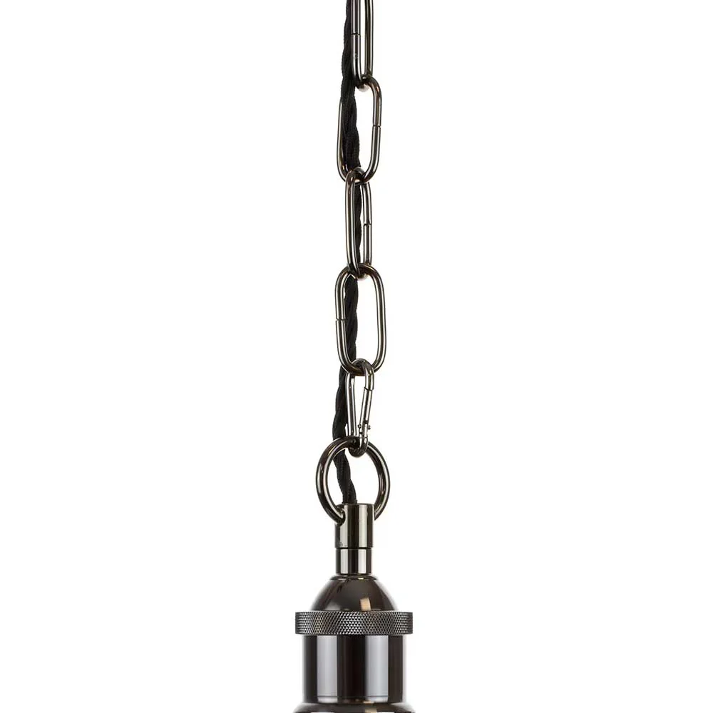 Du Maurier Prismatic Stepped Dome Glass Pendant Light - Black Nickel - Image 2