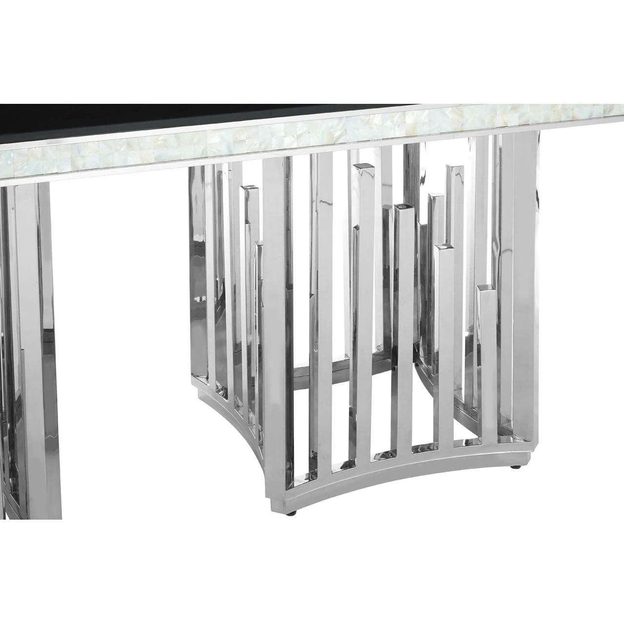 Eliza Silver Finish Dining Table - Image 3
