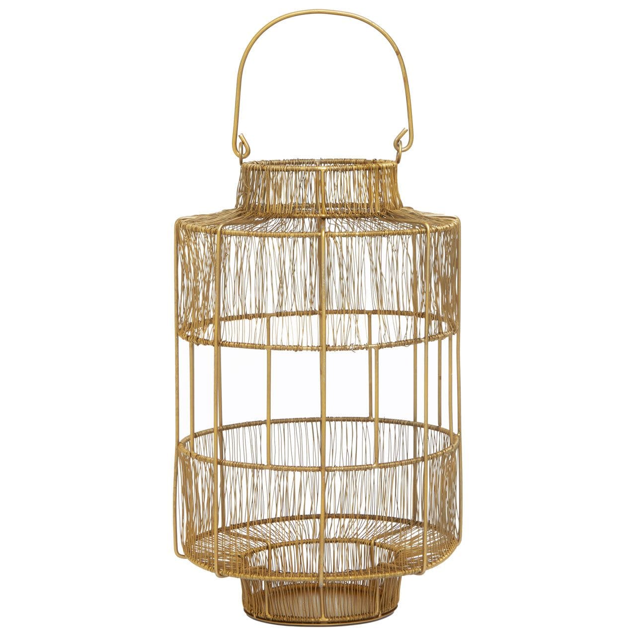 Ashton Large Gold Wire Lantern
