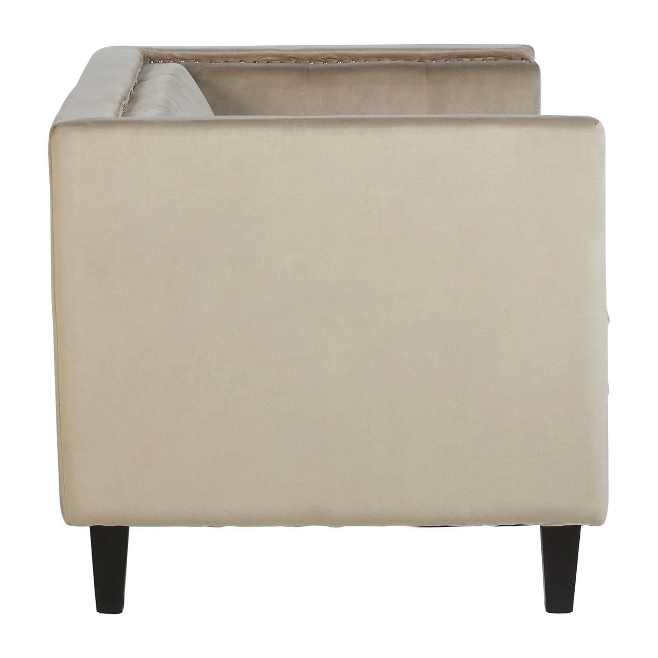 Felisa 2 Seat Mink Velvet Sofa - Image 5