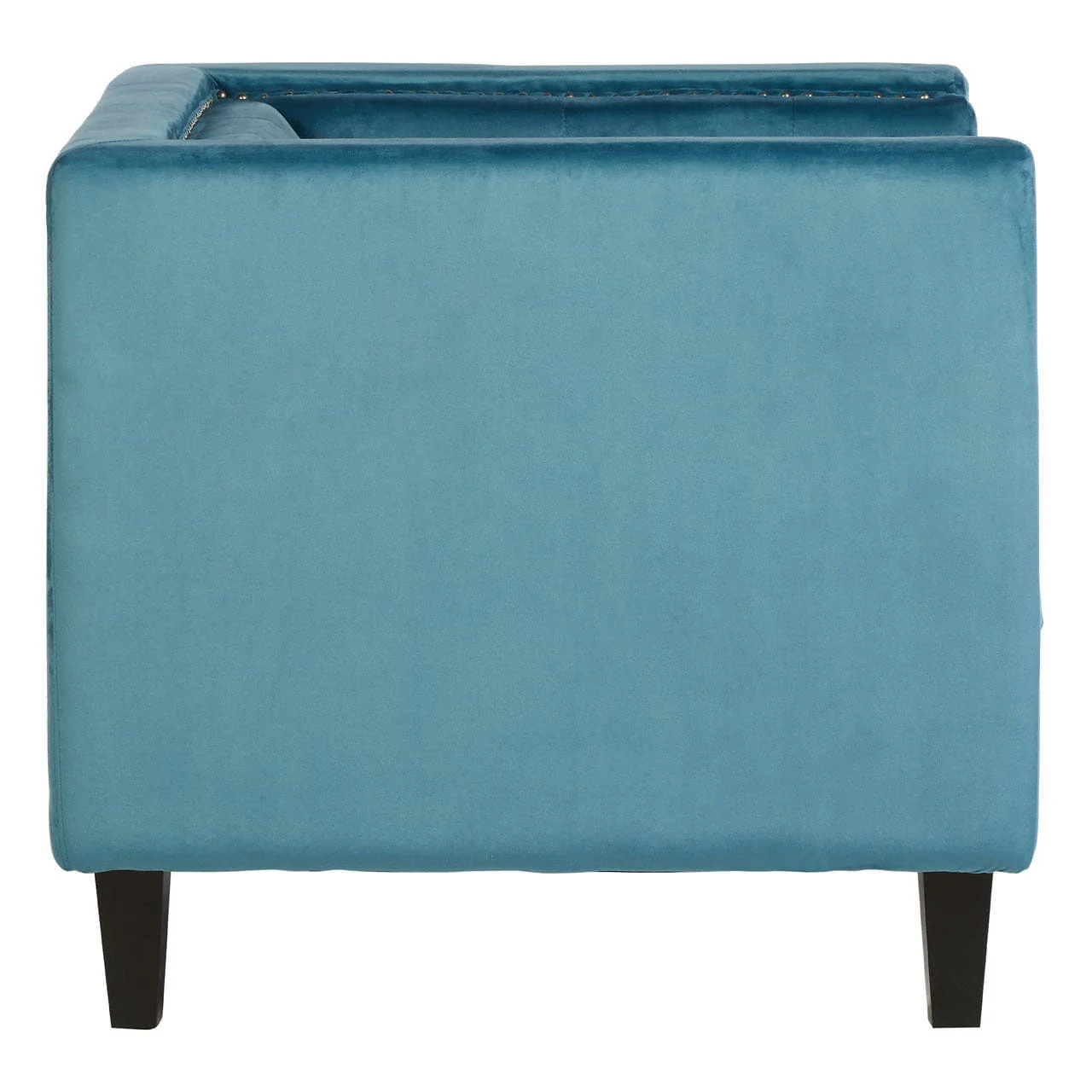 Felisa Blue Velvet Chair - Image 4