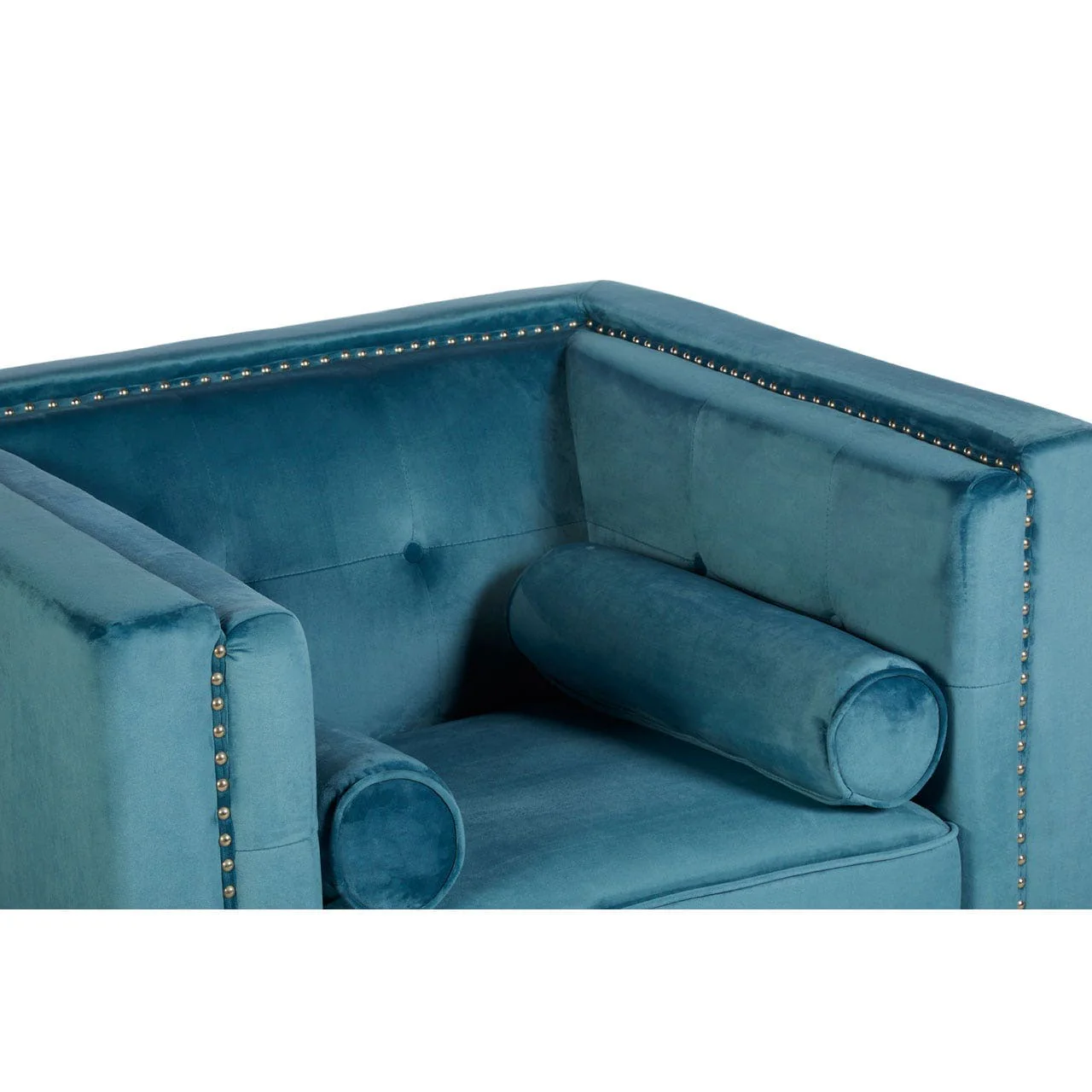 Felisa Blue Velvet Chair - Image 6